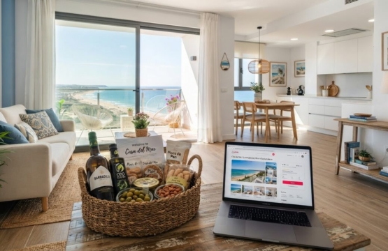 Apartamento vacacional en Rota Costa Ballena con vista al mar preparado para huéspedes de Airbnb y Booking