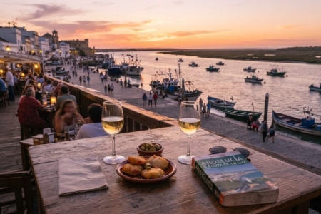 Atardecer en Sanlúcar de Barrameda con vista al Guadalquivir y Doñana, guía turística Costa Noroeste Cádiz
