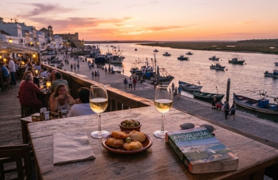Atardecer en Sanlúcar de Barrameda con vista al Guadalquivir y Doñana, guía turística Costa Noroeste Cádiz
