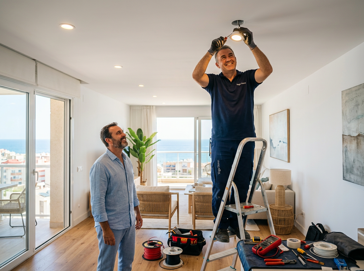 Servicio de Electricidad para viviendas vacacionales en Costa Ballena, Rota, Sanlúcar y Chipiona · Vega Home
