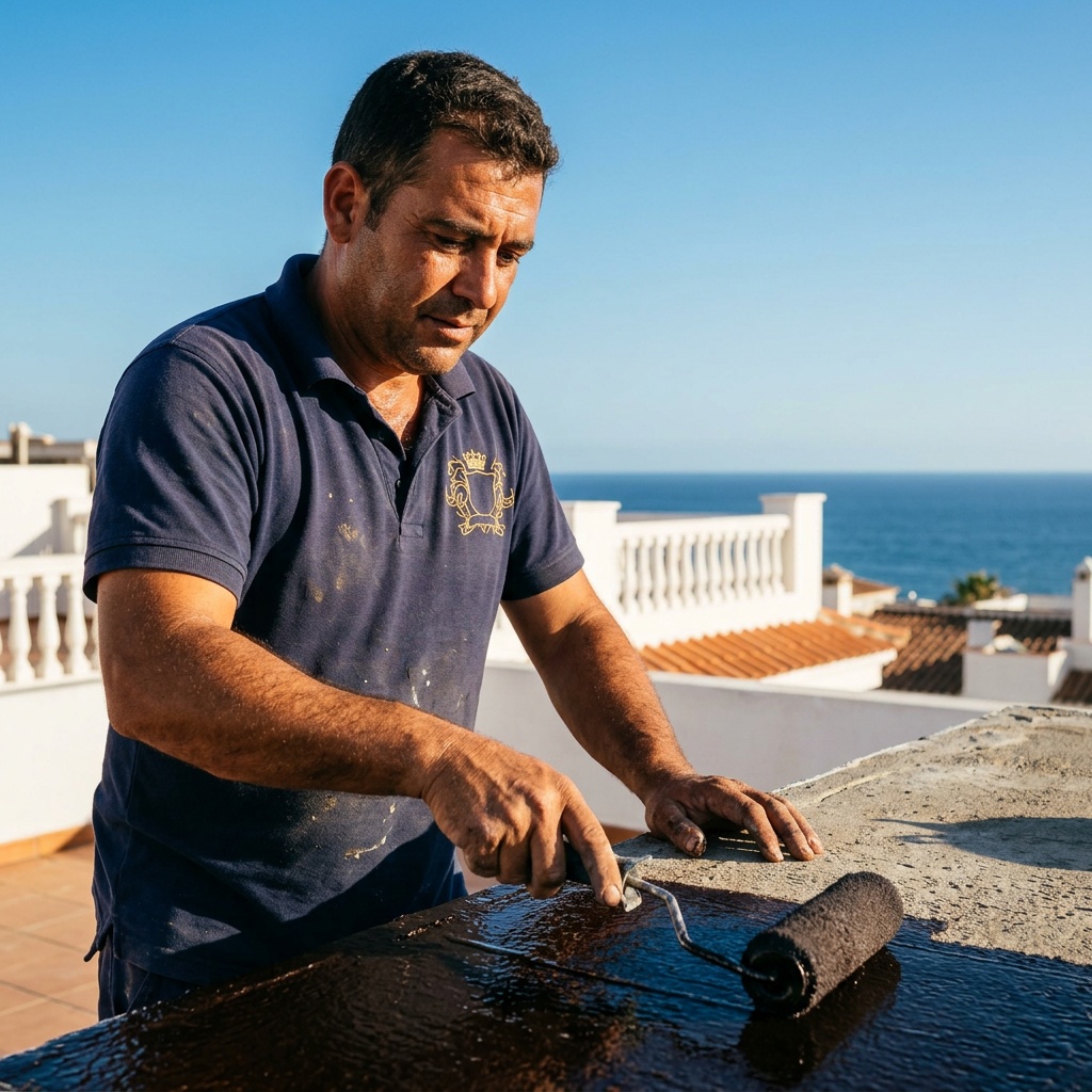 Impermeabilización de terraza con membrana líquida en vivienda vacacional — Vega Home