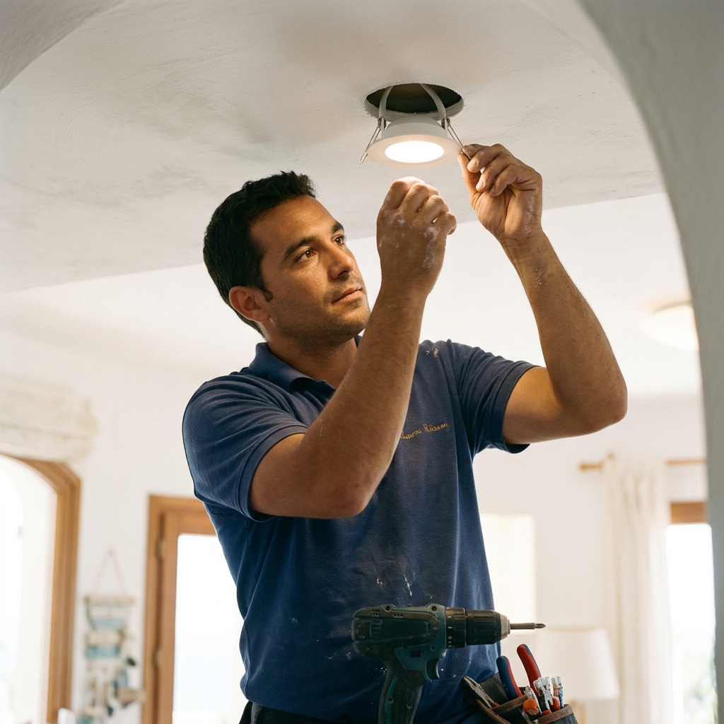 Instalación de iluminación LED empotrada en vivienda vacacional — Vega Home