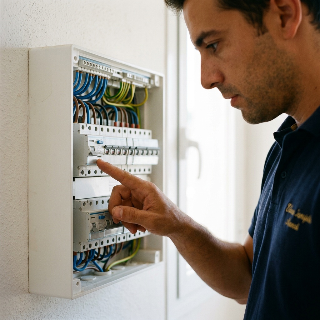 Rearme de interruptor diferencial en cuadro eléctrico residencial — Vega Home