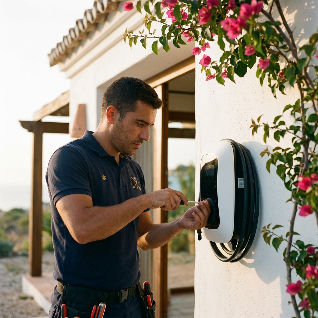 Instalación de wallbox Type 2 para recarga de vehículo eléctrico — Vega Home